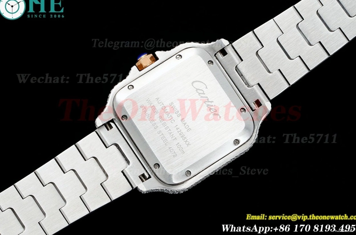 SS AMG 40mm Mens Santos Dial RG SS 100 XL MY9015 Black 0204